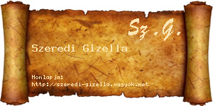 Szeredi Gizella névjegykártya